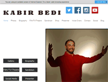 Tablet Screenshot of kabirbedi.com